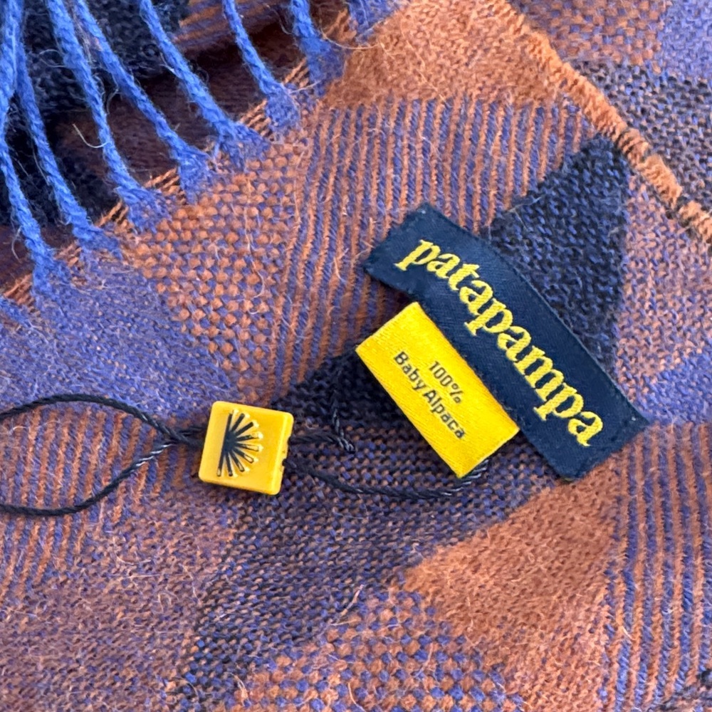 Blue and Brown Men's Scarf